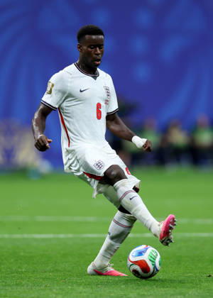 England v Congo DR: Round Of 32 - FIFA World Cup, WM, Weltmeisterschaft, Fussball 2026 Marc Guehi of England on the ball during the FIFA World Cup 2026 Round Of 32 match between England and Congo DR at Atlanta Stadium on July 1, 2026 in Atlanta, United States. Atlanta Atlanta Stadium GA United States Copyright: xAllstarxPicturexLibraryxLtdx