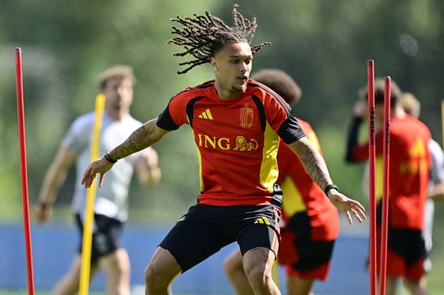 Belgian national football team - FIFA World Cup, WM, Weltmeisterschaft, Fussball 2026 - media activities 03 07 2026 RENTON, UNITED STATES OF AMERICA - JULY 03 : Moreira Da Silva Diego defender of Belgium pictured during a training session of the Belgian national football team during the FIFA World Cup 2026 on July 3, 2026 in Renton, United States of America, 03 07 2026 Renton United States of America  Copyright: xJanxDexMeuleneirx