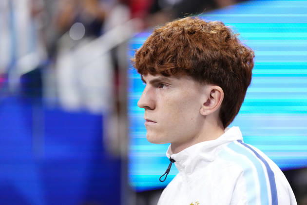 Argentina v Egypt: Round of 16 - FIFA World Cup, WM, Weltmeisterschaft, Fussball 2026 Valentin Barco of Argentina looks on during the FIFA World Cup 2026 Round of 16 match between Argentina and Egypt at Atlanta Stadium on July 07, 2026 in Atlanta, Georgia. Atlanta GA United States  Copyright: xJosexBretonx originalFilename:bretonhernandez-argentin260707_npXcU.jpg