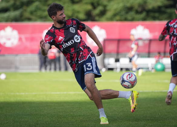 July 8, 2026, Burnaby, Bc, CANADA: Vancouver Whitecaps Thomas Muller takes part in warmup before a Canadian Championship quarterfinal soccer match against Cavalry FC, in Burnaby, B.C., on Wednesday, July 8, 2026. Canada News - July 8, 2026 - ZUMAc35_ 20260708_zaf_c35_074 Copyright: xDarrylxDyckx