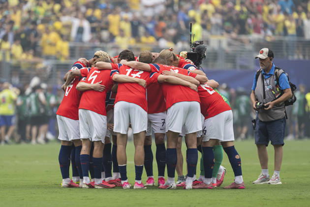 Brazil v Norway: Round of 16 - FIFA World Cup, WM, Weltmeisterschaft, Fussball 2026 New Jersey, United States - 5 July: Norway players met prior to the during the FIFA World Cup 2026 Round Of 16 match between Brazil and Norway at New York New Jersey Stadium on July 5, 2026 in East Rutherford, United States East Rutherford New York New Jersey Stadium New Jersey United States Copyright: xLatinxSportxImagesx