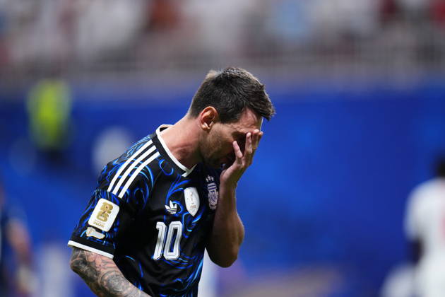 England v Argentina - FIFA World Cup, WM, Weltmeisterschaft, Fussball 2026 - Semi Finals ATLANTA, GEORGIA - JULY 15: Lionel Messi of Argentina reacts during the 2026 FIFA World Cup semifinal match between England and Argentina at Atlanta Stadium in Atlanta, Georgia, United States, on July 15, 2026. Jose Hernandez Anadolu Georgia United States. Editorial use only. Please get in touch for any other usage. Copyright: x2026xAnadoluxJosexHernandezx