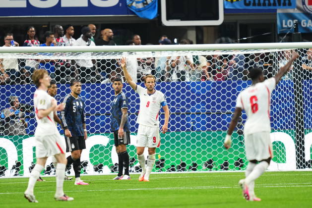 England v Argentina - FIFA World Cup, WM, Weltmeisterschaft, Fussball 2026 - Semi Finals ATLANTA, GEORGIA - JULY 15: England’s Harry Kane (9) gestures during the 2026 FIFA World Cup semifinal match between England and Argentina at Atlanta Stadium in Atlanta, Georgia, United States, on July 15, 2026. Evrim Aydin Anadolu Georgia United States. Editorial use only. Please get in touch for any other usage. Copyright: x2026xAnadoluxEvrimxAydinx