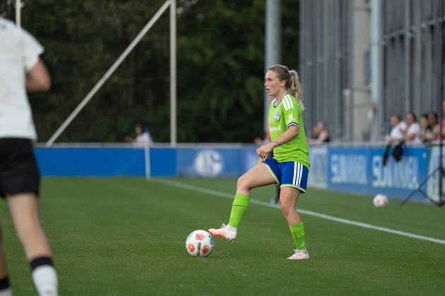 Fußball I Frauen I Testspiel I FC Schalke 04 - Borussia Mönchengladbach I 16.07.2026 Janine Gibson (7, FC Schalke 04) Gelsenkirchen Am Parkstadion Nordrhein-Westfalen Deutschland Copyright: xLobeca CedricxSiefkerx