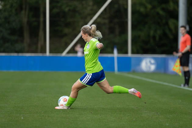 Fußball I Frauen I Testspiel I FC Schalke 04 - Borussia Mönchengladbach I 16.07.2026 Janine Gibson (7, FC Schalke 04) Gelsenkirchen Am Parkstadion Nordrhein-Westfalen Deutschland Copyright: xLobeca CedricxSiefkerx
