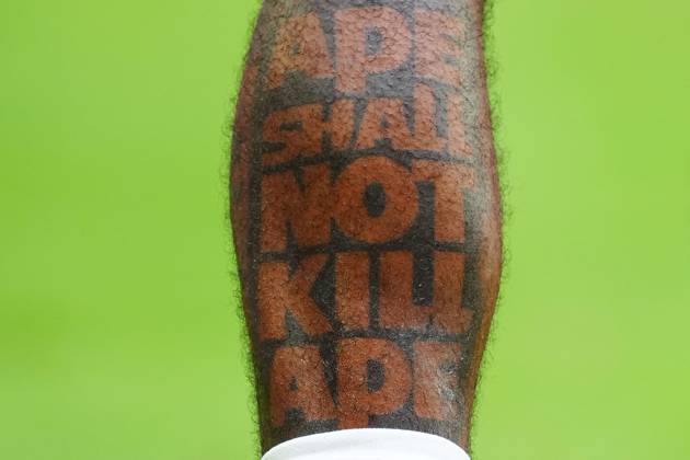Sport Themen der Woche KW29 Sport Bilder des Tages A detailed view of a tattoo on the leg of Ivan Toney of England reading Ape Shall Not Kill Ape France v England, 2026 FIFA World Cup, WM, Weltmeisterschaft, Fussball 3rd Place Final, Football, Miami Stadium, Miami, Florida, USA - 18 Jul 2026Miami Miami Stadium Florida (FL) United States of America  Copyright: xJavierxGarcia Shutterstockx 16995468bb