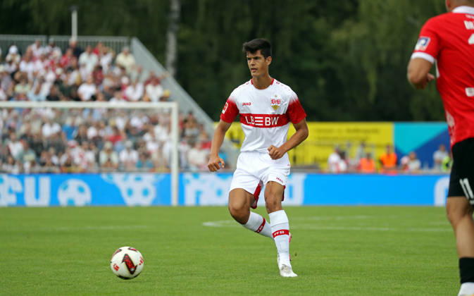 19.07.26 TSG Balingen - VfB Stuttgart Deutschland, Balingen, 19.07.2026, Fussball, Bundesliga, Saison 2026 2027, Testspiel, TSG Balingen - VfB Stuttgart: Chema Andres (VfB Stuttgart).