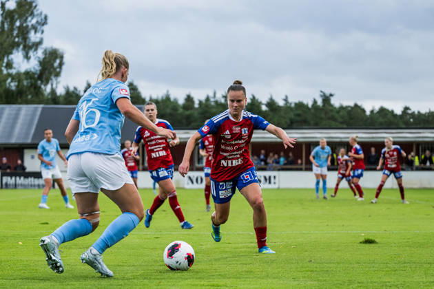 260727 Vittsjös Julia Tunturi under fotbollsmatchen i Damallsvenskan mellan Vittsjö och Malmö FF den 27 juli 2026 i Vittsjö. Copyright: NICLASxJÖNSSON BB260727NO030