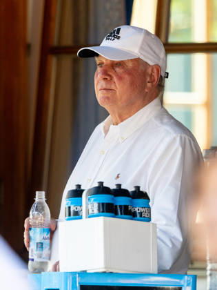 Uli HOENESS (HOENEß), Ex Fussbalspieler, Manager und FC-Bayern Praesident. Fussball, Rottach-Egern - FC Bayern 0:15. Fußball, FC Rottach-Egern - FC Bayern München, Testspiel, Vorbereitungsspiel zur Saison 2026-2027, am 30.07.2026 in Rottach-Egern, S P O R T P L A T Z, Deutschland. Quelle Copyright Credit : Oryk HAIST