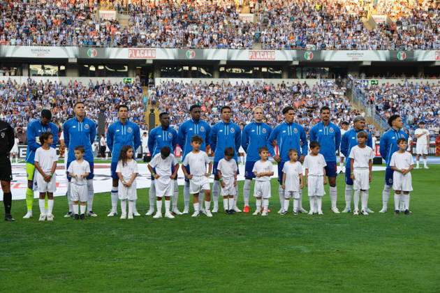 Supertaça Portugal Estadio Cidade de Coimbra, August 01, 2026, Coimbra v.l. The FC Porto team Coimbra Estádio Cidade de Coimbra Coimbra Portugal Copyright: xFernandoxSoaresx