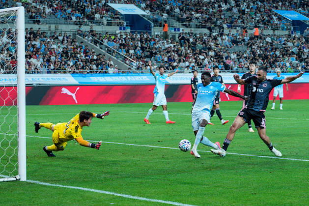 2026 2026 Coupang Play Series football match ( Team K League vs Manchester City FC - 2026 08 05 ) SEOUL, SOUTH KOREA, AUGUST 05: Divin Mubama of Manchester City scores his team s goal during the 2026 Coupang Play Series football match match between Team K League and Manchester City FC at the Seoul World Cup Stadium in Seoul, South Korea, on August 05, 2026. Seoul Seoul World Cup Stadium South Korea 8283_287508 Copyright: xStevexChoxKyewoong PentaxPressx