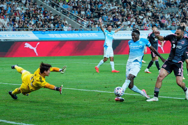 2026 2026 Coupang Play Series football match ( Team K League vs Manchester City FC - 2026 08 05 ) SEOUL, SOUTH KOREA, AUGUST 05: Vitor Reis of Manchester City scores his team s goal during the 2026 Coupang Play Series football match match between Team K League and Manchester City FC at the Seoul World Cup Stadium in Seoul, South Korea, on August 05, 2026. Seoul Seoul World Cup Stadium South Korea 8283_287509 Copyright: xStevexChoxKyewoong PentaxPressx