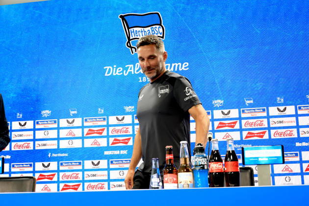 05.08.2026, DEU GER, Fussball , 2.Fussballbundesliga, Saison 2026 2027), Sportforum, Hertha BSC, Pressekonferenz Cheftrainer Stefan Leitl (Hertha BSC Berlin) 2. Liga: DFB DFL regulations prohibit any use of photographs as image sequences and or quasi-video) Berlin Sportforum Berlin Deutschland Copyright: xNordphotox xEnglerx
