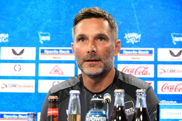 05.08.2026, DEU GER, Fussball , 2.Fussballbundesliga, Saison 2026 2027), Sportforum, Hertha BSC, Pressekonferenz Cheftrainer Stefan Leitl (Hertha BSC Berlin) 2. Liga: DFB DFL regulations prohibit any use of photographs as image sequences and or quasi-video) Berlin Sportforum Berlin Deutschland Copyright: xNordphotox xEnglerx
