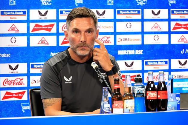 05.08.2026, DEU GER, Fussball , 2.Fussballbundesliga, Saison 2026 2027), Sportforum, Hertha BSC, Pressekonferenz Cheftrainer Stefan Leitl (Hertha BSC Berlin) 2. Liga: DFB DFL regulations prohibit any use of photographs as image sequences and or quasi-video) Berlin Sportforum Berlin Deutschland Copyright: xNordphotox xEnglerx