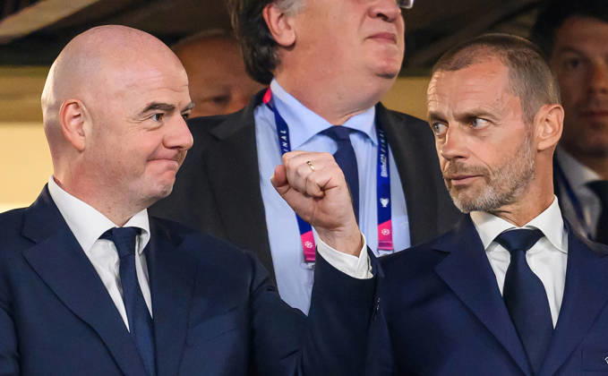 07 Aug - FIFA President Gianni Infantino and UEFA President Aleksander Ceferin 07 Aug 2026 - FIFA President Gianni Infantino and UEFA President Aleksander Ceferin.