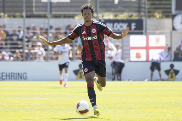 Testspiel: Eintracht Frankfurt - Hull City AFC, 08.08.2026 Julian Etse (Eintracht Frankfurt 47), Freisteller, Portrait Porträt,Eintracht Frankfurt - Hull City AFC, Dreieich, Maxworx Sportpark, 8.8.2026 Copyright: xBEAUTIFULxSPORTS Gawlikx