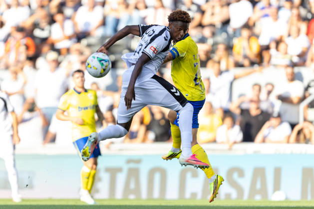 Vitoria SC V FC Arouca - Liga Portugal Betclic Oumar Camara of Vitoria SC is seen on action during the Vitoria SC versus FC Arouca match for the Liga Portugal Betclic 2026 27 at Estadio Dom Afonso Henriques in Guimaraes, Portugal, on August 08, 2026. Guimaraes Braga Portugal Copyright: xMiguelxLemosx originalFilename:lemos-vitorias260808_np47D