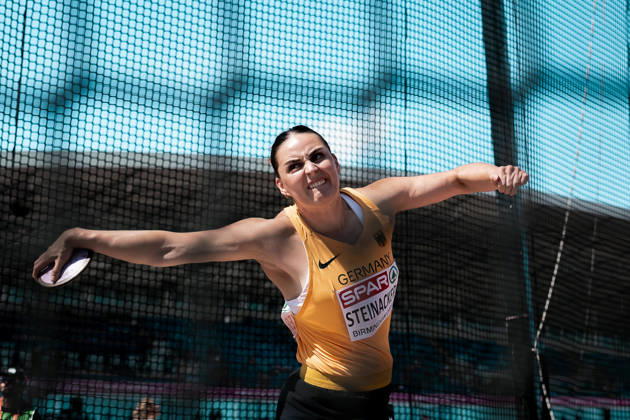 Marike Steinacker (TSV Bayer 04 Leverkusen, Diskuswurf Frauen), GBR, Leichtathletik, Athletics, European Athletics Championships 2026, Leichtathletik Europameisterschaft 2026, Birmingham 2026, 09.08.2026, GBR, Leichtathletik, Athletics, European Athletics Championships 2026, Leichtathletik Europameisterschaft 2026, Birmingham 2026, 09.08.2026 Birmingham Copyright: xStefanxMayerx EP_SMR