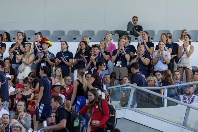 AACHEN - FEI World Championships 2026, AACHEN - FEI World Championships 2026 Team Germany, Fans, Jubel FEI Vaulting World Championship, WM, Weltmeisterschaft Individual Female Aachen, Reitstadion Soers 13. August 2026 -