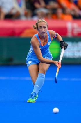 AMSTELVEEN, 15-08-2026, Wagener Stadion, FIH Hockey World Cup 2026 Women, 2026. Renee van Laarhoven during the game Netherlands - Chile (women). Netherlands - Chile (women) x205738732x Copyright: