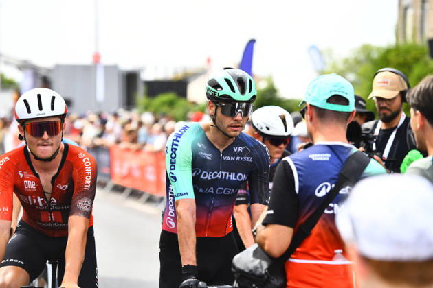 87th Volta A Portugal - 10th Stage The French Olympic biathlon champion is competing in his first professional cycling race, the Polynormande in western France, with the French team Decathlon CMA CGM on August 16, 2026. Saint Martin de Landelles Normandie France  Copyright: xRonanxHoussinx originalFilename:houssin-emilienj260816_npyOJ.jpg