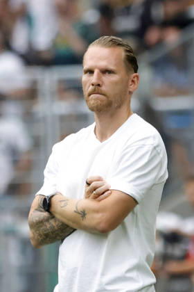 Moenchengladbach, Deutschland, Germany 1. Fussball Bundesliga, Testspiel, Borussia Moenchengladbach : Aston Villa 2-1 15.08. 2026 im Borussia Park in Moenchengladbach Trainer Eugen POLANSKI (MG) Photo: Norbert Schmidt, Duesseldorf