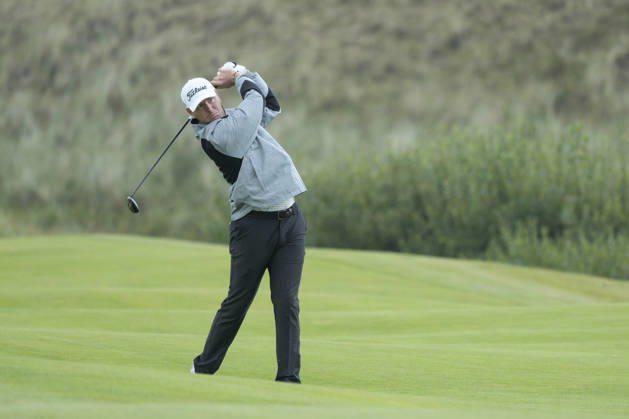 BALMEDIE, SCOTLAND - AUG 18: Jovan Rebula (RSA) plays from the eighteenth fairway during Practice at the 2026 Next Championship at the Trump International Golf Links, Balmedie on August 18, 2026 in Aberdeenshire, Scotland The 2026 Nexo Championship