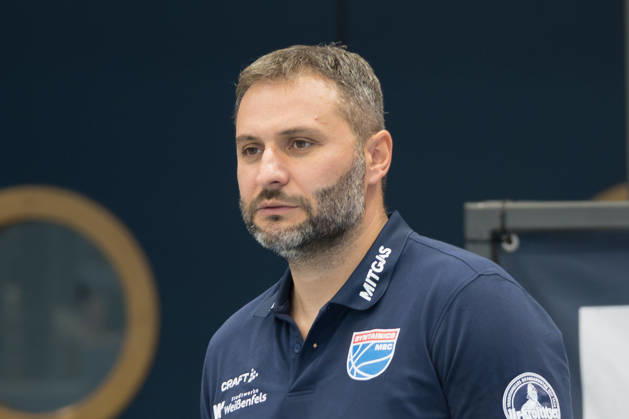 Vladimir Jovanovic (MBC, Head Coach), Syntainics MBC vs. Basketball Löwen Braunschweig, Testspiel, Saisonvorbereitung, Basketball, Bundesliga, Maenner, Saison 2026 27, 19.08.2026. Weißenfels Stadthalle Sachsen-Anhalt Deutschland