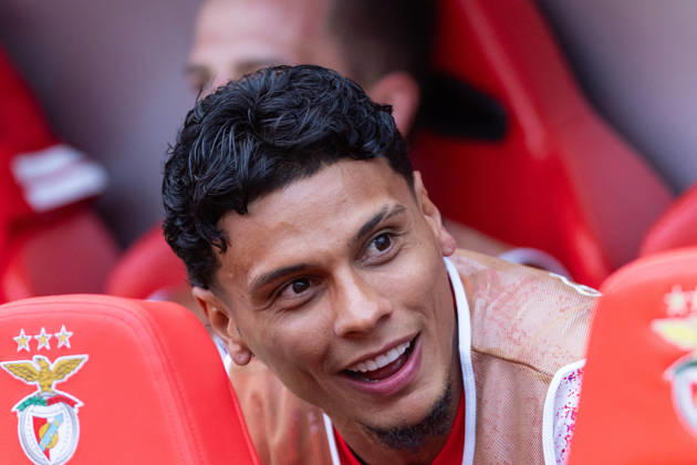 August 20, 2026, Lisbon, Lisbon, Portugal: Benfica midfielder from Colombia RICHARD RIOS (20) before the start of the game for the 1st Leg of UEFA Europa League Qualifier Playoff between Benfica and Aarhus at Estadio da Luz Soccer 2026: Benfica Vs Napoli - ZUMAs359 20260820_zsp_s359_003 Copyright: xAlexandrexdexSousax