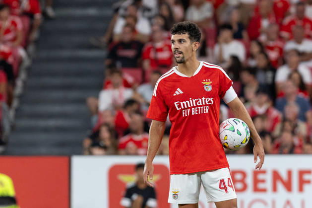 August 20, 2026, Lisbon, Lisbon, Portugal: Benfica defender from Portugal TOMAS ARAUJO (44) in action during the game for the 1st Leg of UEFA Europa League Qualifier Playoff between Benfica and Aarhus at Estadio da Luz Soccer 2026: Benfica Vs Napoli - ZUMAs359 20260820_zsp_s359_022 Copyright: xAlexandrexdexSousax