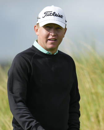 BALMEDIE, SCOTLAND - AUG 21: Albin Bergstrom (SWE) walks from the 7th green during Round 2 at the 2026 Nexo Championship at the Trump International Golf Links, Balmedie on August 21, 2026 in Aberdeenshire, Scotland The 2026 Nexo Championship