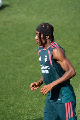 ESP: Real Madrid Training day Yan Diomande of Real Madrid during the training day of Real Madrid ahead the Spanish League, LaLiga EA Sports, football match against RC Espanyol de Barcelona at Ciudad Deportiva Real Madrid in Valdebebas, Madrid on August 21, 2026, Spain Madrid Spain Copyright: xAgenciaxLOFx