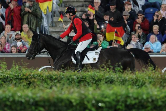 Marcus Ehning (GER, Deutschland) mit Pferd Coolio 42 , Springen, FEI Jumping World Championship, WM, Weltmeisterschaft , FEI Jumping World Championship Second Competition Ð Team Final, Mercedes-Benz Prize, Mercedes-Benz Prize, Einzel und Teamwertung, Jumping , AACHEN - FEI World Championships 2026, Weltfest des Pferdesports, Reitsport Weltmeisterschaft 2026, Aachen 2026, Welcome Home 2026, Aachener Soers, 11. bis 23. August 2026, Reitsport, 20.08.2026, Aachen Aachener Soers Deutschland
