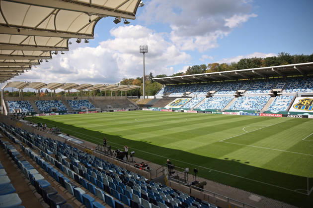 22.08.2026, Fussball, Herren, DFB-Pokal, 1. Runde, Saison 2026 2027, 1. FC Saarbrücken - Hertha BSC Berlin, Blick in das Saarbrücker Ludwigsparkstadion vor dem Spiel Saarbrücken Ludwigsparkstadion Saarland Deutschland Copyright: xFabianxKleerx