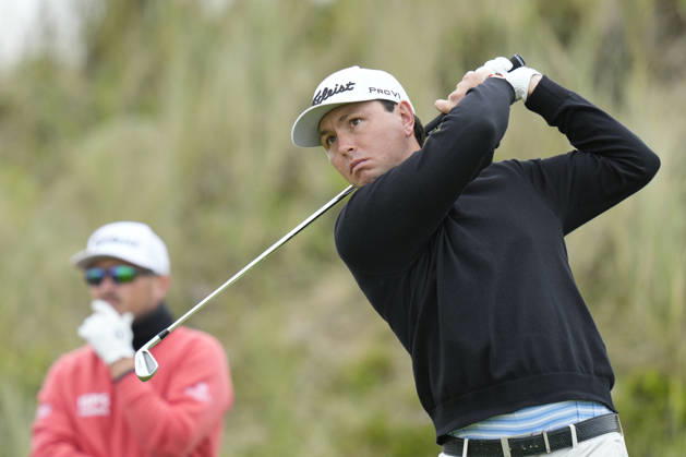 BALMEDIE, SCOTLAND - AUG 22: Jovan Rebula (RSA) plays from the third tee during Round 3 at the 2026 Nexo Championship at the Trump International Golf Links, Balmedie on August 22, 2026 in Aberdeenshire, Scotland The 2026 Nexo Championship