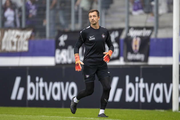GER, Aue, Fussball, DFB-Pokal, 1. Hauptrunde, FC Erzgebirge Aue vs. TSG 1899 Hoffenheim im Bild v.l.: Martin Maennel (FC Erzgebirge Aue 01), warm up, heute in der Startelf 22.08.2026, EINS Erzgebirgsstadion Aue DFB REGULATIONS PROHIBIT ANY USE OF PHOTOGRAPHS AS IMAGE SEQUENCES AND OR QUASI-VIDEO, Copyright: HMBxMedia PaulxFritz
