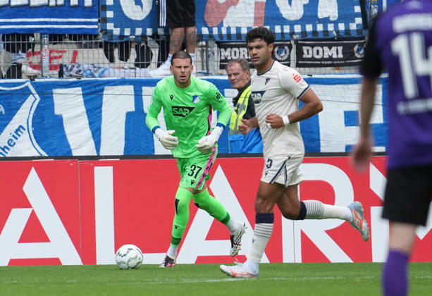 22.08.2026, eins Erzgebirgsstadion, Aue, GER, DFB Pokal, Erzgebirge Aue vs TSG Hoffenheim , Torwart Luca Philipp (Hoffenheim) (Photo by Hasan Bratic DeFodi Images) -