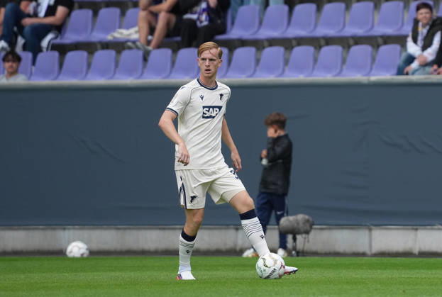 22.08.2026, eins Erzgebirgsstadion, Aue, GER, DFB Pokal, Erzgebirge Aue vs TSG Hoffenheim , Mats Rots (Hoffenheim) (Photo by Hasan Bratic DeFodi Images) -