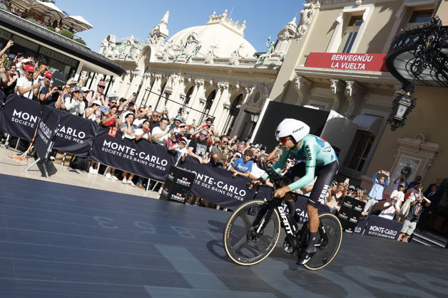 Spanish rider Diego Uriarte (Kern Pharma) in action during Tour of Spain s first stage, a 9.4 kilometers time trial in Monaco. First stage. Time trial in Monaco (9.4 km) !ACHTUNG: NUR REDAKTIONELLE NUTZUNG!  Copyright: xJavierxLizónx GRAF3197 20260822-55021202607_1