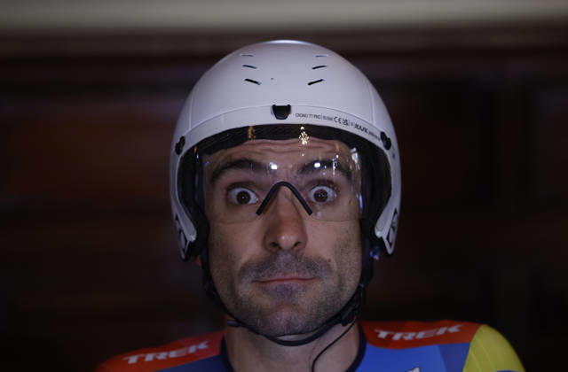 Italian rider Jacopo Mosca (Lidel Trek) waits for the start inside Monte Carlo s casino during Tour of Spain s first stage, a 9.4 kilometers time trial in Monaco. First stage. Time trial in Monaco (9.4 km) !ACHTUNG: NUR REDAKTIONELLE NUTZUNG!  Copyright: xJavierxLizónx GRAF3214 20260822-55021202691_1