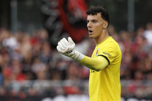 KOELN, GERMANY - AUGUST 22, 2026: Arne Schulz (Viktoria Koeln, 1) gestures during the DFB-Cup match between Viktoria Koeln vs. 1. FC Nuernberg at the Sportpark Hoehenberg on August 22, 2026 in Koeln, Germany. DFL REGULATIONS PROHIBIT ANY USE OF PHOTOGRAPHS AS IMAGE SEQUENCES AND OR QUASI-VIDEO. Nordrhein-Westfalen Germany Copyright: xAxelxKohringx