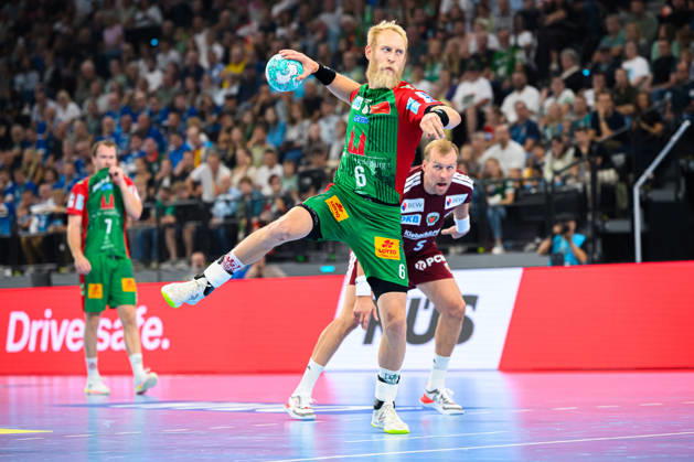 Muenchen: HBL Super Cup 2026 - SC Magdeburg - Fuechse Berlin Matthias Musche (SC Magdeburg) Muenchen SAP Garden Bayern Deutschland