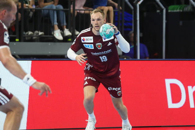 22.08.2026, xgox, Handball - Rexel Super-Cup, SC Magdeburg - Füchse Berlin emspor, v.l. Mathias Gidsel (Berlin, 19) sb München