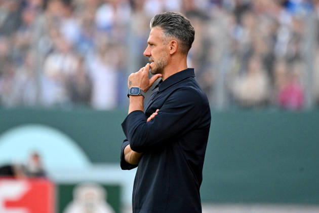22.08.2026, xjhx, Fussball DFB Pokal 1.Runde, Eintracht Trier - RB Leipzig v.l. Trainer Coach Martin Demichelis (RB Leipzig) Trier