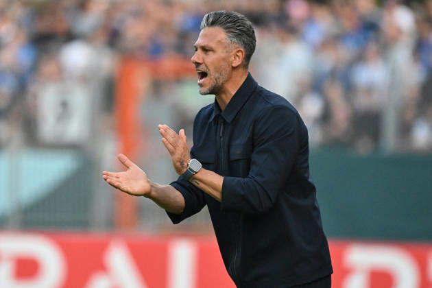 22.08.2026, xjhx, Fussball DFB Pokal 1.Runde, Eintracht Trier - RB Leipzig v.l. Trainer Coach Martin Demichelis (RB Leipzig) Trier