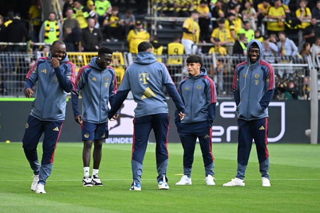 22.08.2026, xsltx, Fussball Franz Beckenbauer Supercup 2026, Borussia Dortmund - FC Bayern München v.l. Platzbegehung vor dem Spiel (DFL DFB REGULATIONS PROHIBIT ANY USE OF PHOTOGRAPHS as IMAGE SEQUENCES and or QUASI-VIDEO) Dortmund