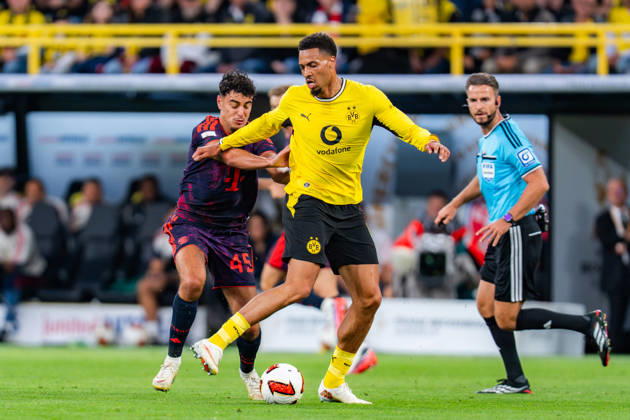 Supercup, Deutschland, Borussia Dortmund vs. FC Bayern München, 22.08.2026 im Signal Iduna Park Felix Nmecha Aleksandar Pavlovic Copyright: xBahhoxKarax