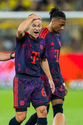 22.08.2026 - Fußball, 2026 2027, Franz-Beckenbauer-Supercup, Borussia Dortmund - FC Bayern München: (L-R) Joshua Kimmich (München), Michael Olise (München) DFB REGULATIONS PROHIBIT ANY USE OF PHOTOGRAPHS AS IMAGE SEQUENCES AND OR QUASI-VIDEO.