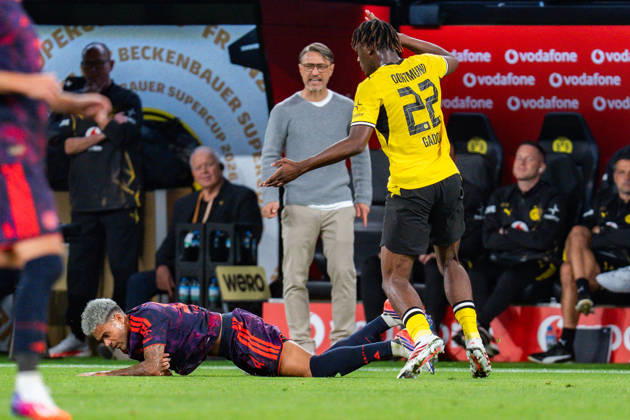 Supercup, Deutschland, Borussia Dortmund vs. FC Bayern München, 22.08.2026 im Signal Iduna Park Joane Gadou Luis Diaz Niko Kovac Copyright: xBahhoxKarax